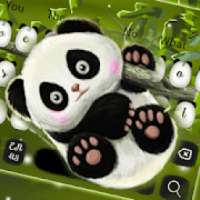 Cute Baby Panda Keyboard Theme