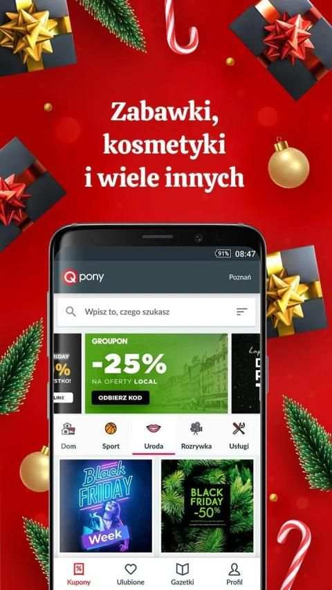 Qpony Promocje Wyprzedaże Kupony Oferty Zniżki screenshot 3