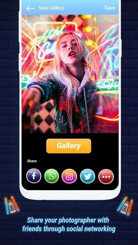 Neon Light Photo Effects - Photo Light Effects screenshot 2