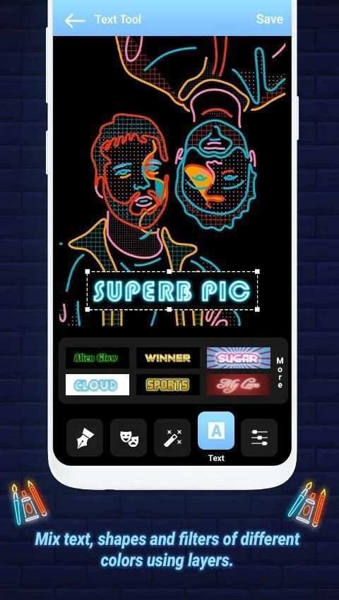 Neon Light Photo Effects - Photo Light Effects screenshot 4
