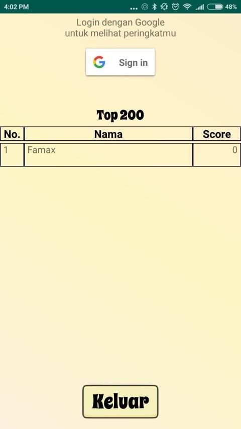 Game Survei Family 100 versi 2 screenshot 1