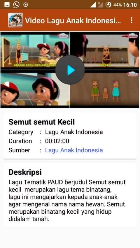 Video Lagu Anak Indonesia Offline screenshot 4