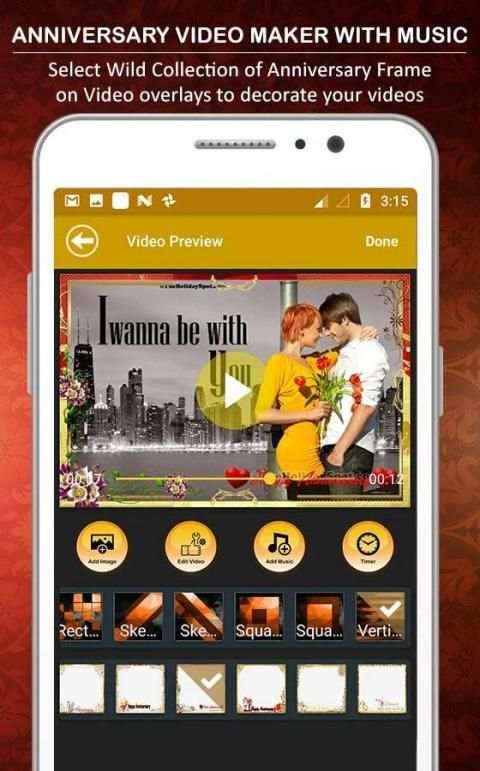 Anniversary Video Maker With Music Pro screenshot 3