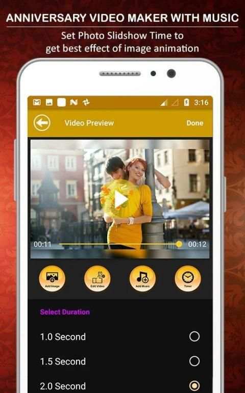 Anniversary Video Maker With Music Pro screenshot 1