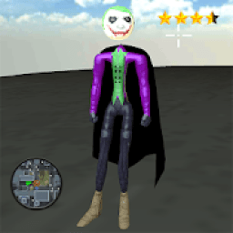Stickman Flying Joker Rope Hero - Street Gangster आइकन