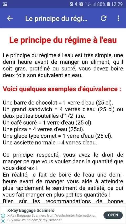 Régime de l'eau screenshot 2