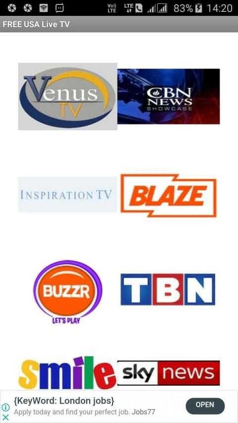 FREE USA Live TV स्क्रीनशॉट 1