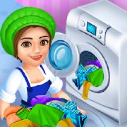 Laundry Service Dirty Clothes Washing Game