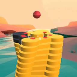 The Stack Tower : Fall game with 3d Ball ☄