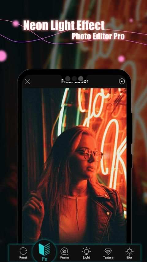 Neon Light Effect Photo Editor Pro स्क्रीनशॉट 3