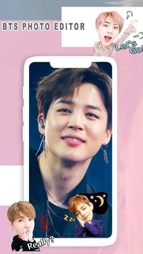 BTS Photo Editor - BTS Stickers For You स्क्रीनशॉट 3