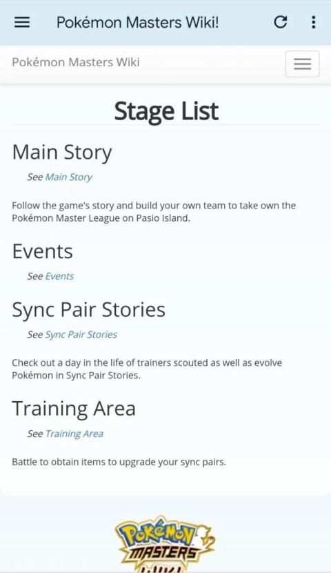 Pokémon Masters Guide & Wiki! स्क्रीनशॉट 2