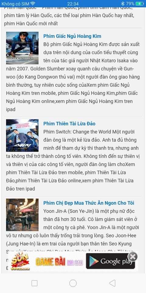Phim Hàn Quốc HD Mới Nhất Vietsub Lồng Tiếng screenshot 2