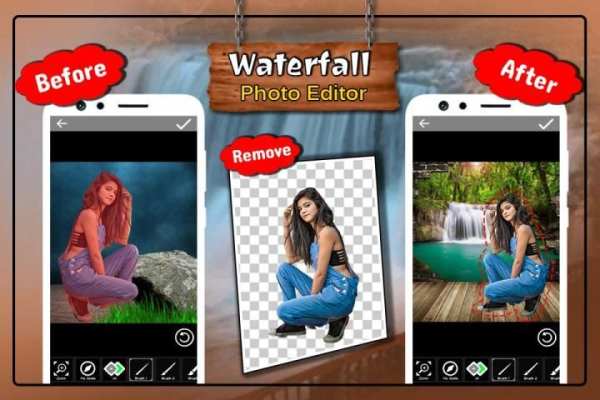 Waterfall Photo Editor स्क्रीनशॉट 1