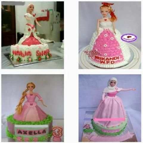 Ide Desain Kue Barbie screenshot 3