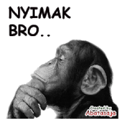 Stiker Monkey Lucu WAStickerApps icon