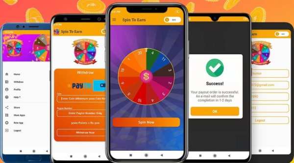 Spin To Earn - Win Daily Cash - Earn Money. 1 تصوير الشاشة