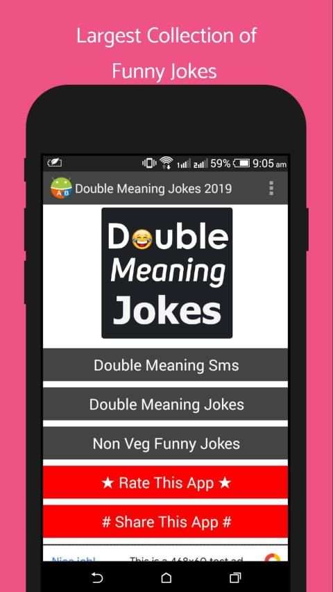 Double Meaning Funny Jokes Sms 2019 screenshot 4