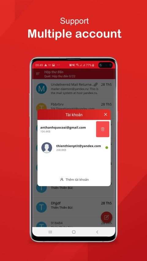 Smart eMail: mail for Gmail, Outlook, Hotmail, ... स्क्रीनशॉट 4