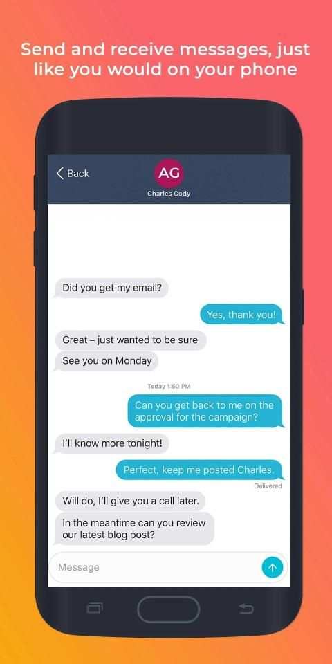Second Phone Line for Business By Ninja Number screenshot 1