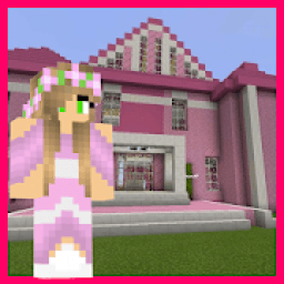 ikon Princess House Pink Map For MCPE