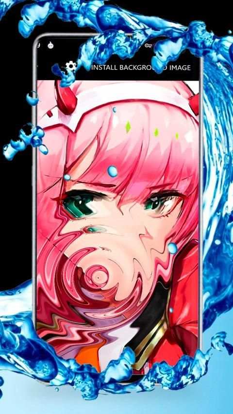 Darling Pink Anime Zero Two Live Wallpaper screenshot 3