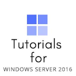 Tutorial For Windows Server 2016