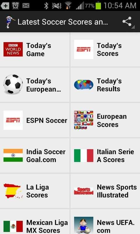 Latest Soccer Scores And News स्क्रीनशॉट 7