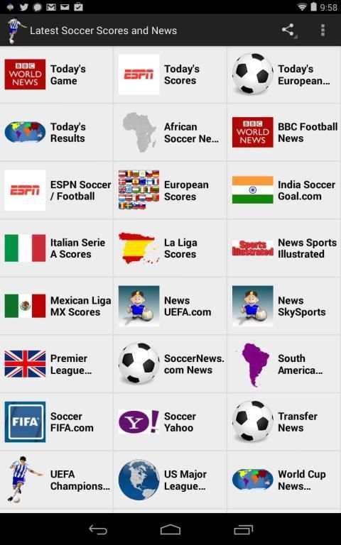 Latest Soccer Scores And News स्क्रीनशॉट 2