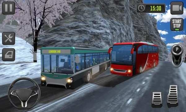 Bus Racing On Mountain Game - Hill Coach Driver screenshot 2