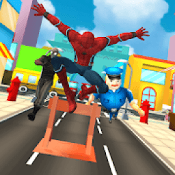 ikon superhero spider boy runner