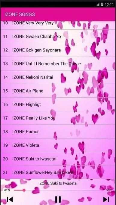 IZONE SONG screenshot 1