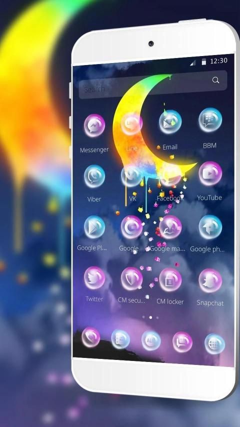Quiet Glitter Star Moon Theme स्क्रीनशॉट 2