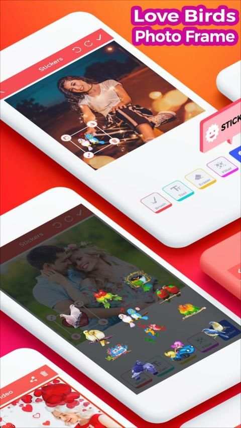 Love Birds Photo Frames Insta DP स्क्रीनशॉट 4