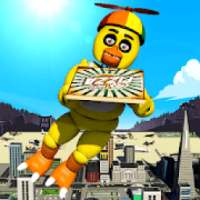 JET Flying Hat - Helicopter Pizza Delivery Games