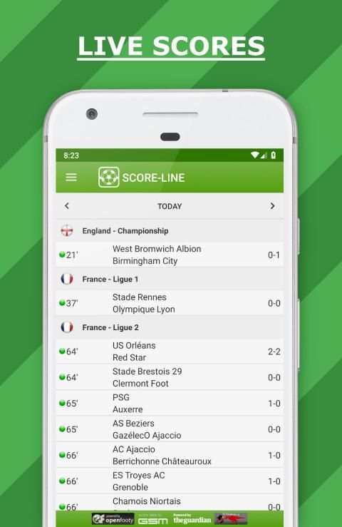 SCORE-LINE - Live Score स्क्रीनशॉट 1