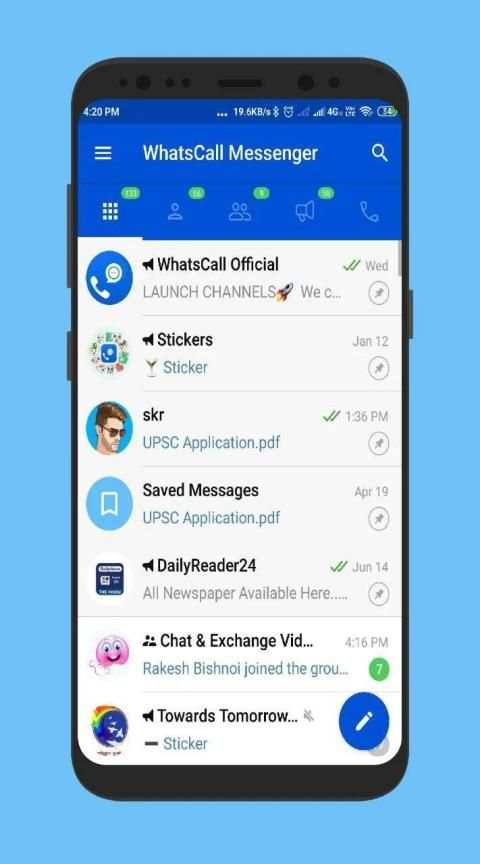 WhatsCall Messenger : Chat, VoiceCall - 2019 screenshot 5