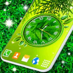 Leaves Clock App * Forest Live Wallpaper Themes