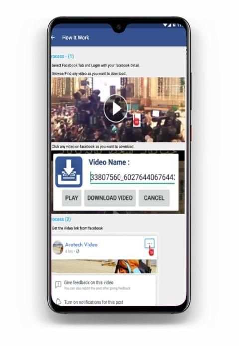 Facebook Video Downloder HD स्क्रीनशॉट 2