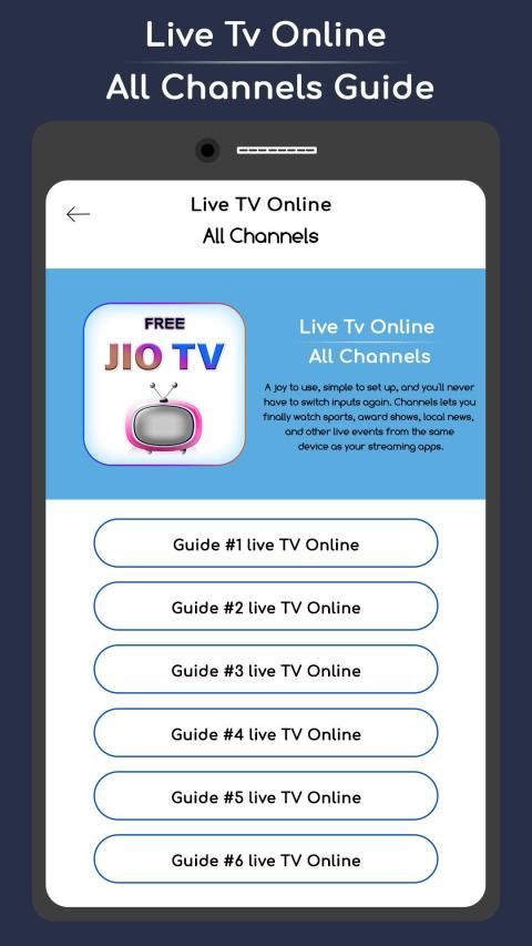 Free Jio TV HD Guide स्क्रीनशॉट 5