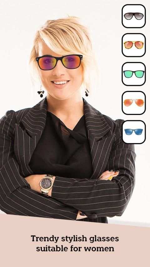 Woman Stylish Sunglass Photo Editor screenshot 1