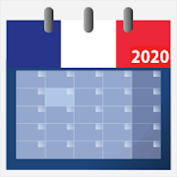 Calendrier français 2020 gratuit avec fériés icon