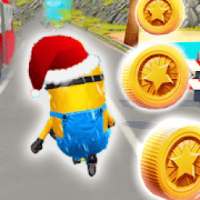 Subway Mini-on's Runner: 3D Banana Rush Game logo