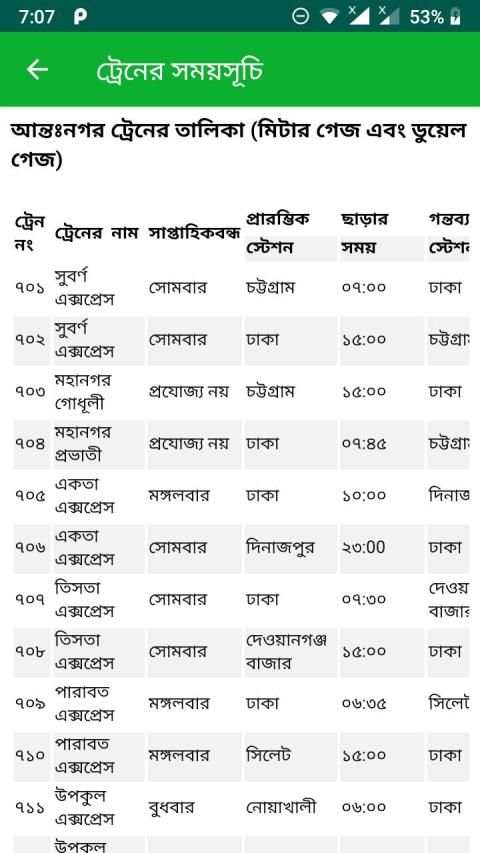 বাংলাদেশের ট্রেনের সকল স্টেশনের সময়সূচি स्क्रीनशॉट 1