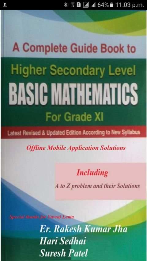 Math Solution For Grade XI screenshot 4