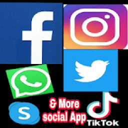 All in one social network and social media app आइकन