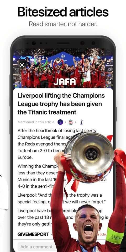 JAFA: Football Fan Opinion & Personalised News App स्क्रीनशॉट 4