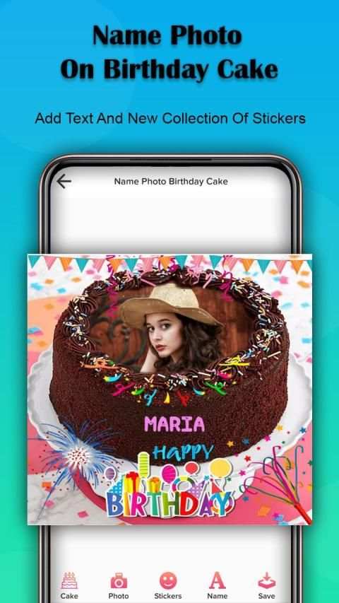 Name Photo On Birthday Cake New स्क्रीनशॉट 3