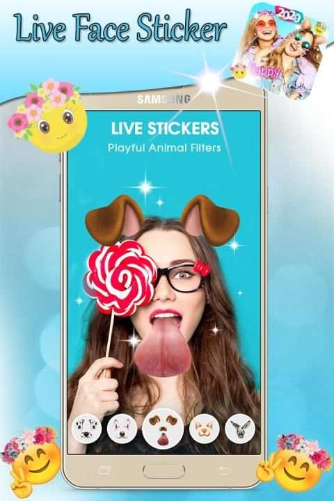 Autocollants SnapCam Live Face 2020 screenshot 4