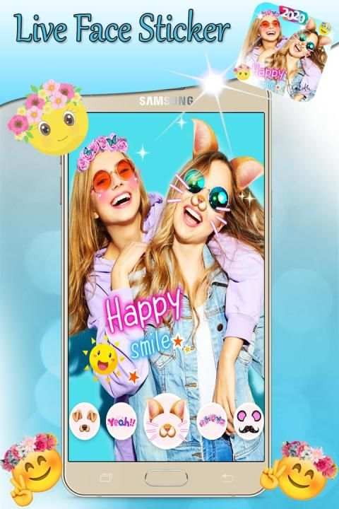 Autocollants SnapCam Live Face 2020 screenshot 1